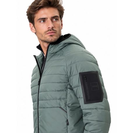 Hugo Boss Urbanex férfi steppelt dzseki kapucnival
