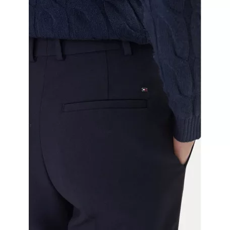 Tommy Hilfiger női slim fit szövetnadrág sötétkék