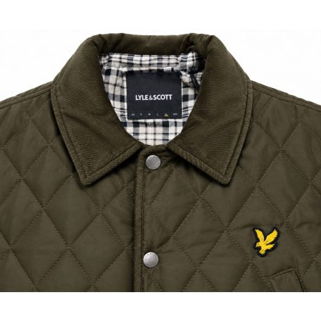 Lyle & Scott steppelt férfi kabát olíva zöld