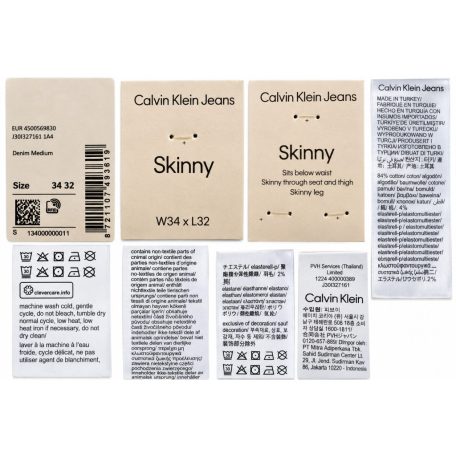 Calvin Klein Jeans férfi skinny fit farmernadrág középkék