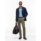 Tommy Hilfiger Bleecker férfi slim fit chino nadrág military zöld