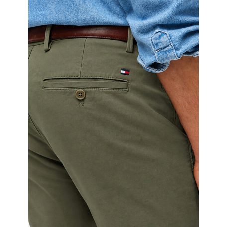 Tommy Hilfiger Bleecker férfi slim fit chino nadrág military zöld