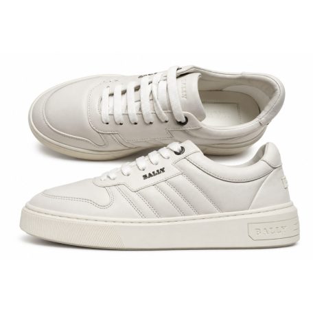 Bally Maudo Férfi Bőr Sneaker Fehér