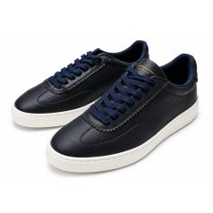 Scotch & Soda Plakka férfi bőr sneaker sötétkék