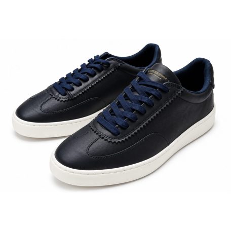 Scotch & Soda Plakka férfi bőr sneaker sötétkék