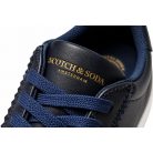 Scotch & Soda Plakka férfi bőr sneaker sötétkék