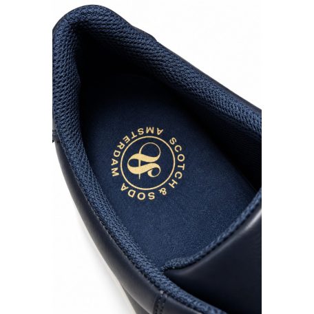 Scotch & Soda Plakka férfi bőr sneaker sötétkék