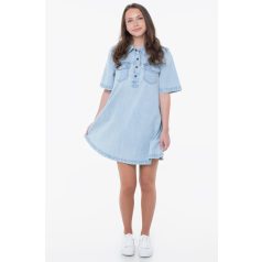 Tommy Hilfiger Jeans Női Farmerruha Világoskék