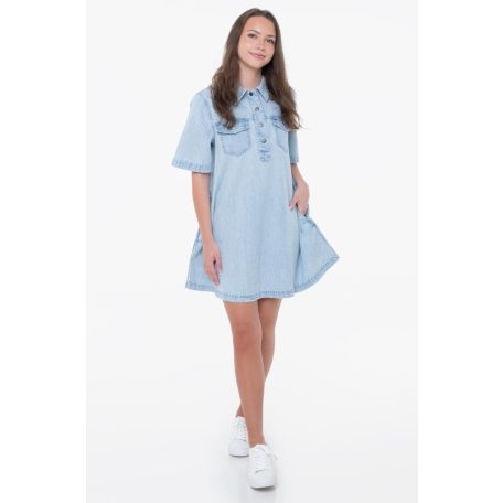 Tommy Hilfiger Jeans Női Farmerruha Világoskék