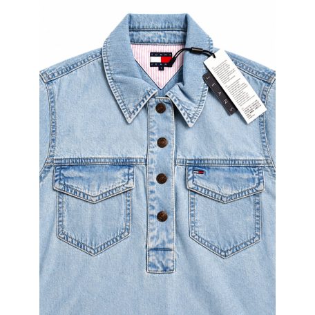 Tommy Hilfiger Jeans Női Farmerruha Világoskék