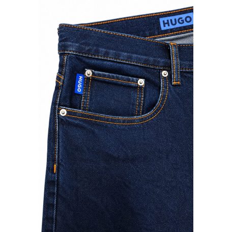 Hugo Boss Ash Slim Fit Férfi Farmernadrág Sötétkék