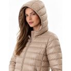 Tommy Hilfiger női dzseki kapucnis bézs