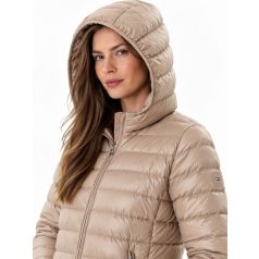Tommy Hilfiger női dzseki kapucnis bézs