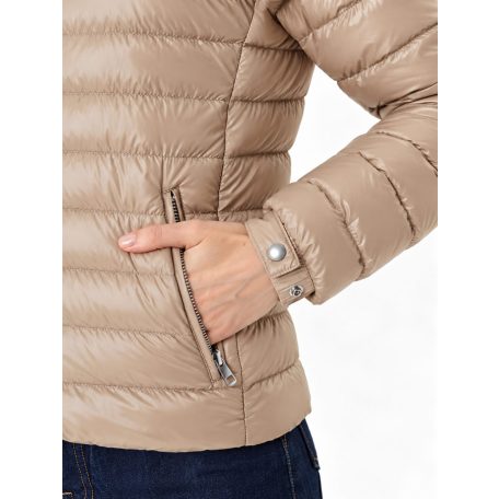 Tommy Hilfiger női dzseki kapucnis bézs