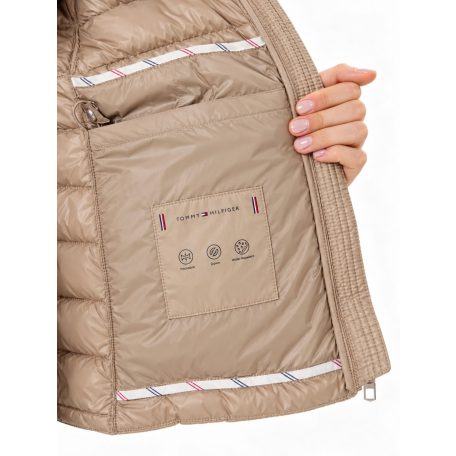 Tommy Hilfiger női dzseki kapucnis bézs