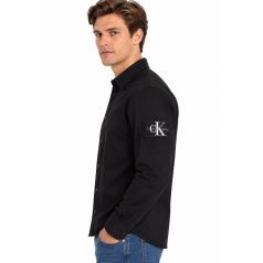 Calvin Klein Jeans férfi fekete ing monogram jelvénnyel