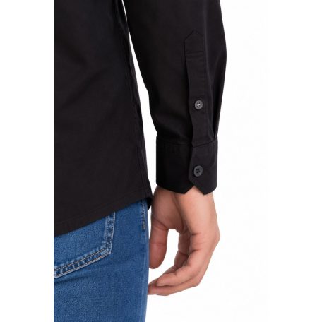 Calvin Klein Jeans férfi fekete ing monogram jelvénnyel
