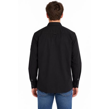 Calvin Klein Jeans férfi fekete ing monogram jelvénnyel