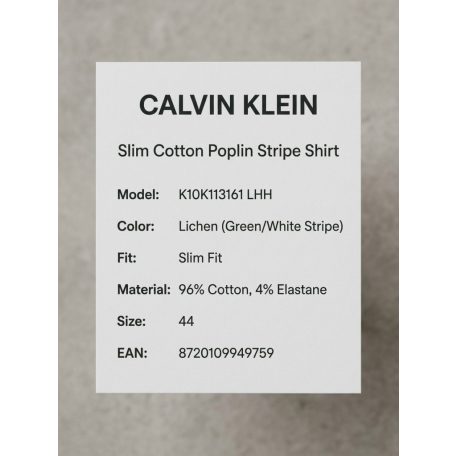 Calvin Klein férfi csíkos slim fit ing