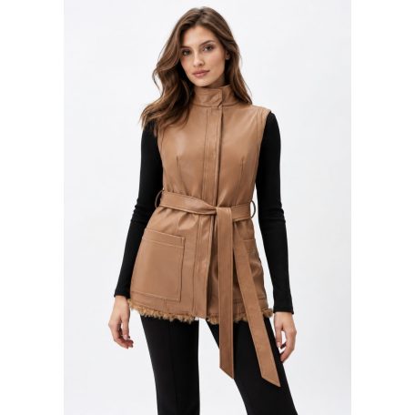 Marciano by Guess női műbőr mellény műszőrme szegéllyel